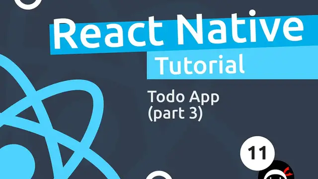 Video thumbnail for React Native Tutorial  #11 - Todo App (part 3)