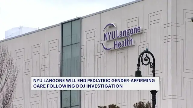 Video thumbnail for NYU Langone to end pediatric gender-affirming care following DOJ investigation 