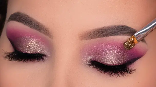 Video thumbnail for SPARKLY Soft Purple Eye Makeup Tutorial | Soft Glam