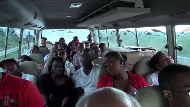 Video thumbnail for Traveling on a public bus in the country of the Dominican Republic