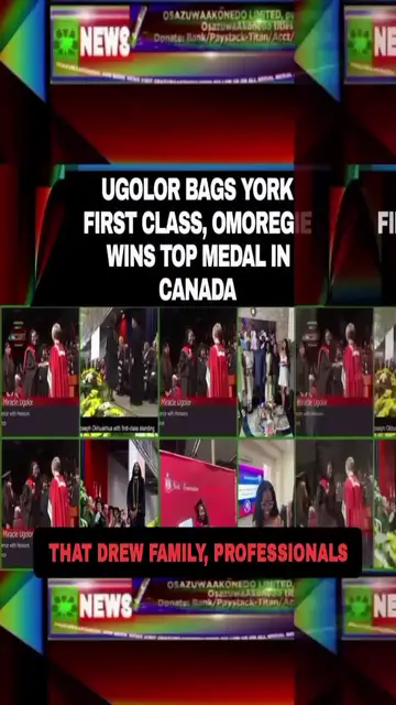 Video thumbnail for Ugolor Bags York First Class, Omoregie Wins Top Medal In Canada
