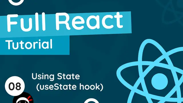 Video thumbnail for Full React Tutorial #8 - Using State (useState hook)