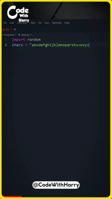 Video thumbnail for Password generator in Python