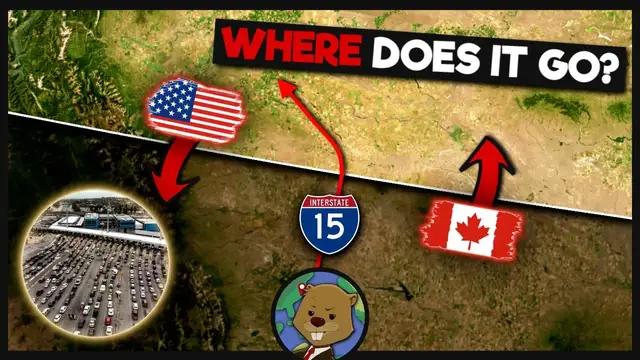 Video thumbnail for Where Do US Interstates Go When They Leave America?