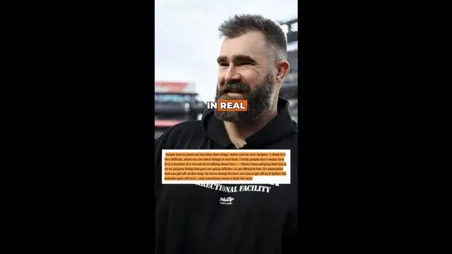 'Video thumbnail for Jason Kelce Sends Warning to Philadelphia Eagles About Tush Push Flags'