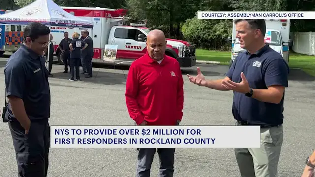 Video thumbnail for $2.8 million in state funding given to Rockland County first responder agencies