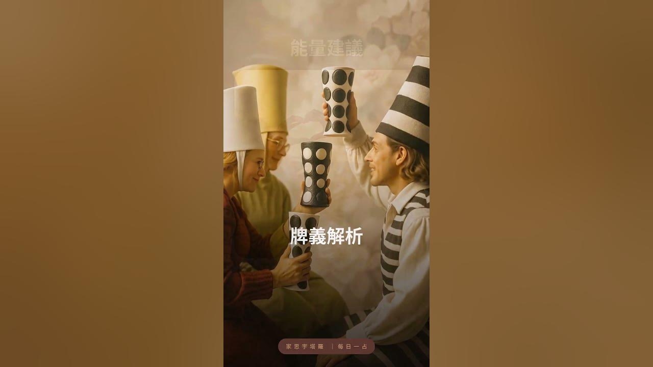 Video thumbnail for 【塔羅每日一占】有人想和你分享這份喜悅｜聖杯三 正位 #家思宇塔羅 #感情 #深度自我覺察