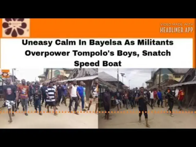 Video thumbnail for Uneasy Calm In Bayelsa As Militants Overpower Tompolo's Boys, Snatch Speed Boat ~ OsazuwaAkonedo