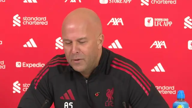 'Video thumbnail for 'I'm convinced by the strategy' - Slot looks to reverse Liverpool's poor form'