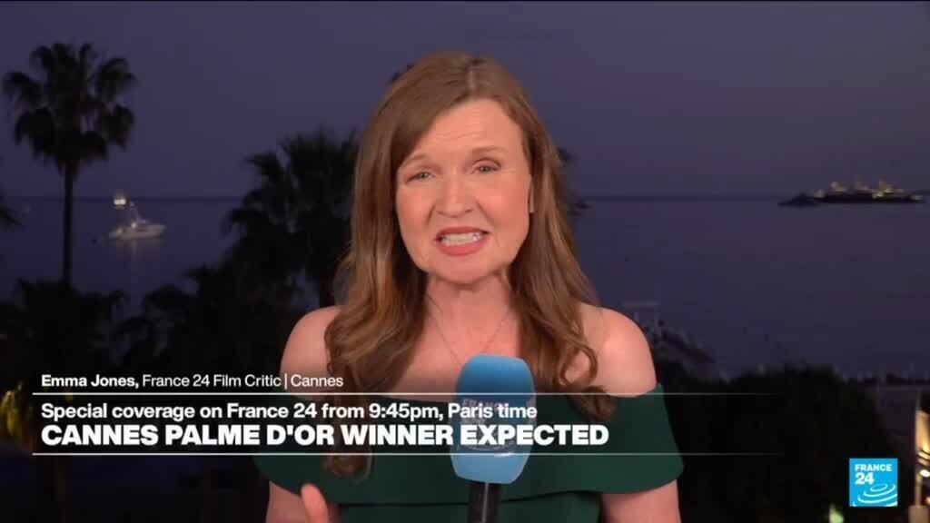 Video thumbnail for Film stars take to the Cannes red carpet ahead of Palme d'Or announcement