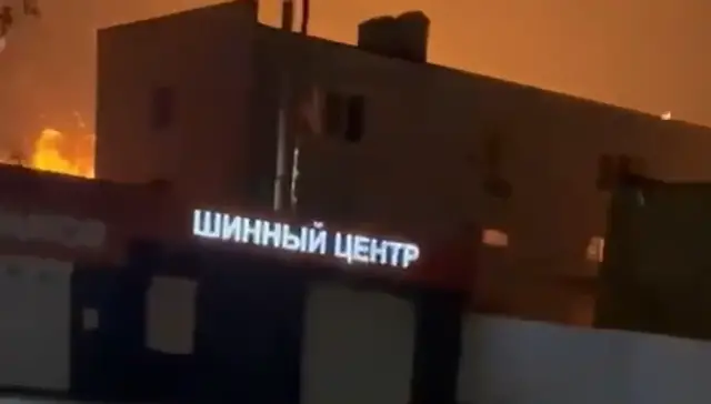 Video thumbnail for Ukrainian drones strike more than 100km into Russian territory