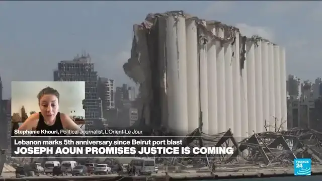 'Video thumbnail for Lebanon marks 5 years since Beirut port blast'