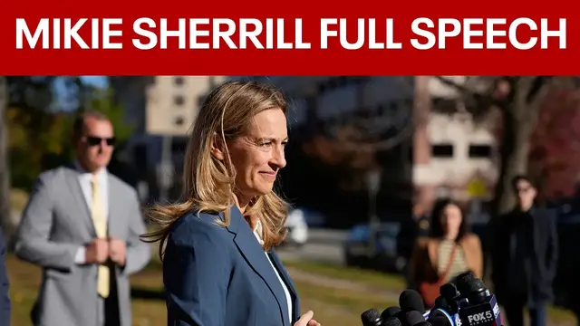'Video thumbnail for Mikie Sherrill's victory speech after winning NJ gov. race'