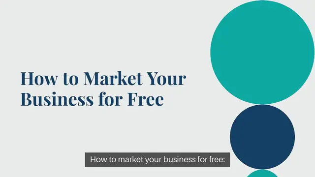 Video thumbnail for How to market your business for free