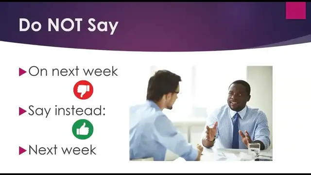 Video thumbnail for Say It Right in English:  Adverbs and Prepositions of Time