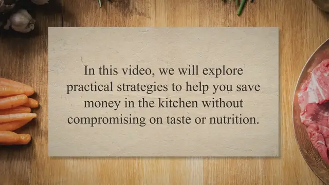Video thumbnail for Kitchen Savings 101: Mastering Smart Shopping, Meal Planning, and Food Waste Reduction for a Thrifty Home Chef
