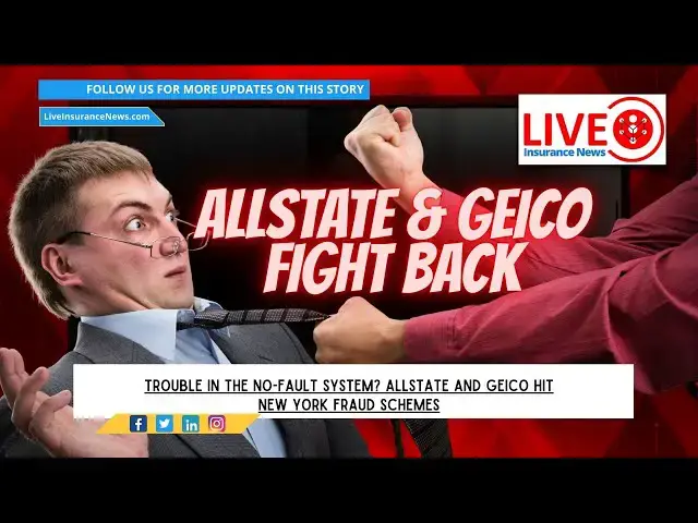 'Video thumbnail for NY Insurance Fraud Allstate & GEICO Allege Million Dollar Scams'