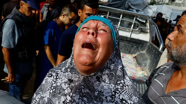 'Video thumbnail for Israeli strikes intensify on Gaza City as forced displacement plan advances'