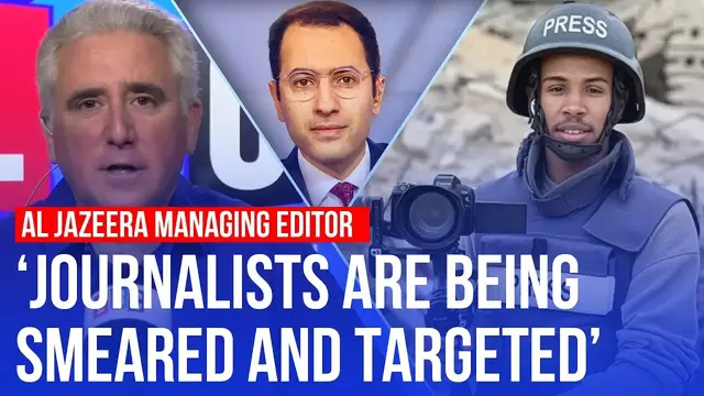 'Video thumbnail for 'We lost another one' Al Jazeera boss responds to the Gaza hospital strike | LBC'