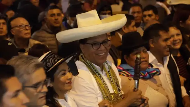 Video thumbnail for Peru: Peruvians march in capital, demanding electoral transparency.