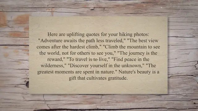 'Video thumbnail for 482+ Inspiring Quotes for Hiking Captions'