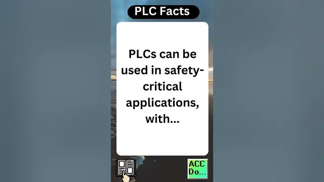 Video thumbnail for PLC Facts - used in safety critical applications...