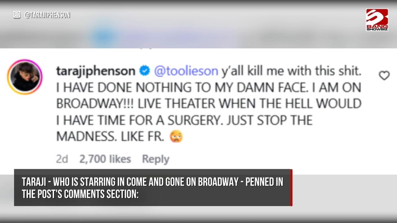 Video thumbnail for Taraji P. Henson has responded to fans who suggested she has had cosmetic surgery
