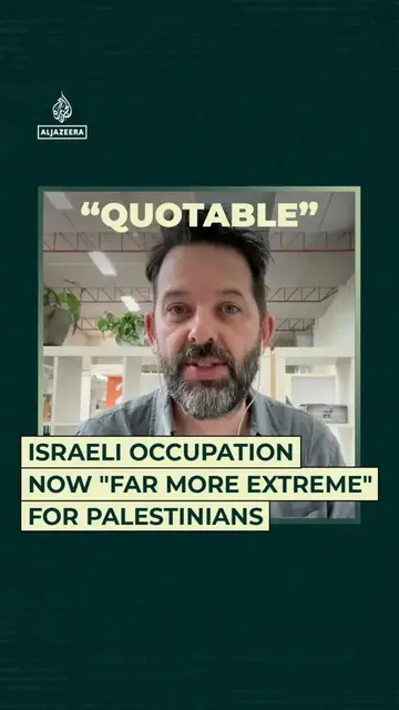Video thumbnail for Israeli occupation now "far more extreme" for Palestinians