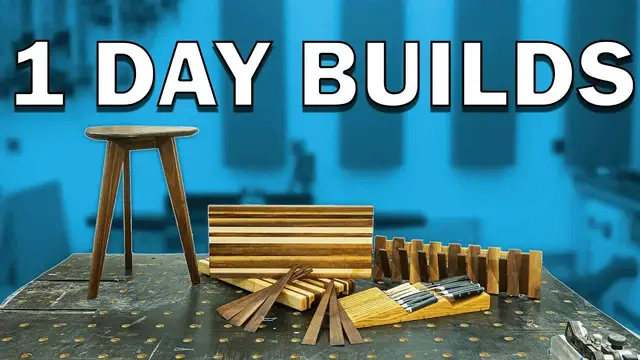 Video thumbnail for spencley design co.: one-day woodworking projects: end table, knife block, coat rack & more!