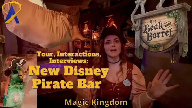 'Video thumbnail for Full Tour of The Beak and Barrel Pirate Bar at Magic Kingdom'