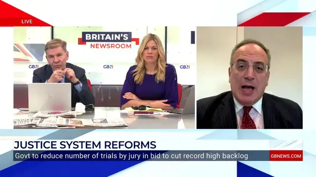 Video thumbnail for WATCH: Scrapping jury trials will make 'no difference' to justice system backlog, Sir Michael Ellis says