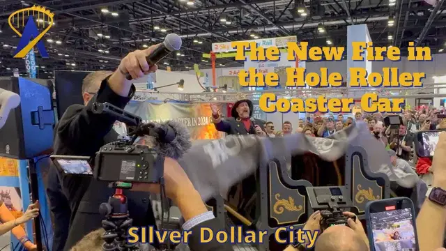'Video thumbnail for Fire in the Hole Coaster Car Reveal for Silver Dollar City at IAAPA Expo'
