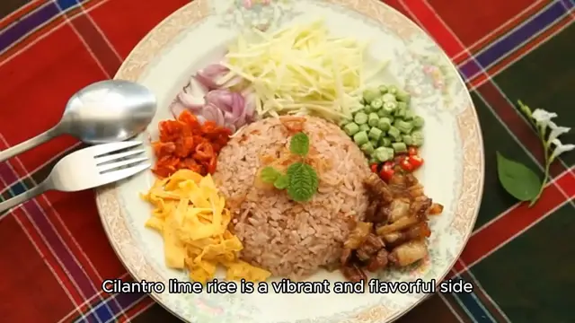 Video thumbnail for  Cilantro Lime Rice Recipe