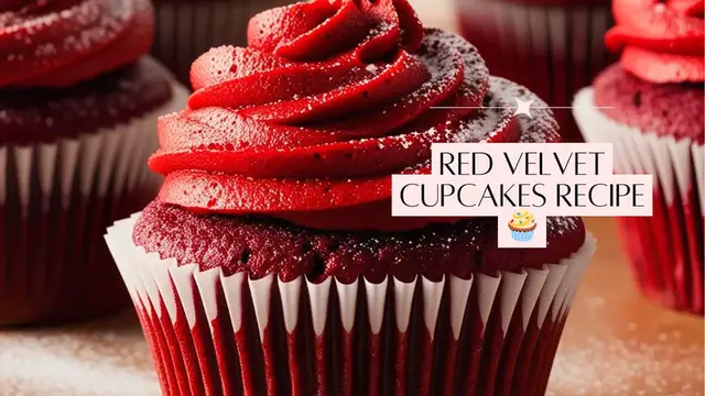 Video thumbnail for Red Velvet Cupcakes Recipe 🧁