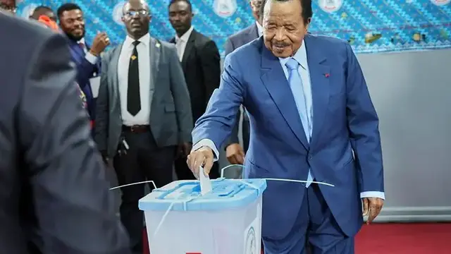 'Video thumbnail for Voters head to polls as Cameroon’s Paul Biya eyes extended term'