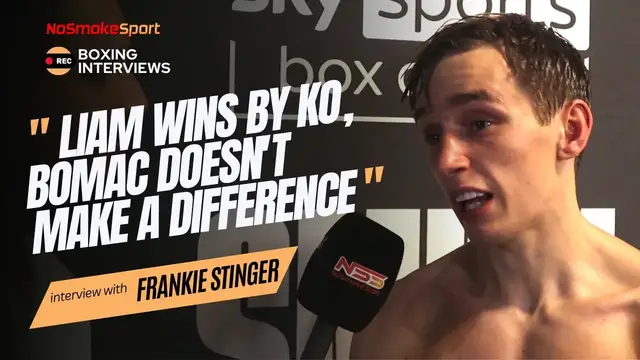 'Video thumbnail for Frankie Stinger Immediate Reaction To His Win Over Gomez | Predicts Smith To Knock Out Eubank Again'