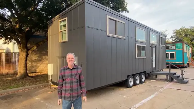 'Video thumbnail for Gorgeous Tiny Home RV with a Gourmet Kitchen & Huge Luxurious Bathroom!'