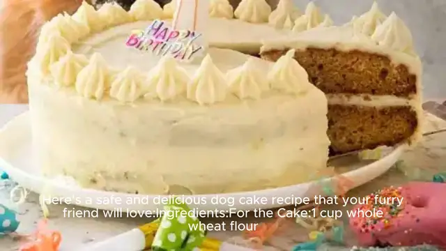 Video thumbnail for Dog cake recipe