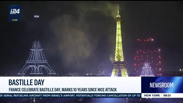 Video thumbnail for Bastille Day: France celebrate Bastille Day, marks 10 years since Nice attack