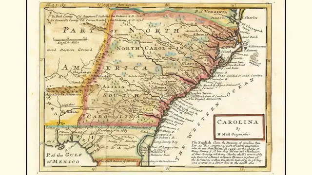 Video thumbnail for The history behind North Carolina and South Carolina's name and split