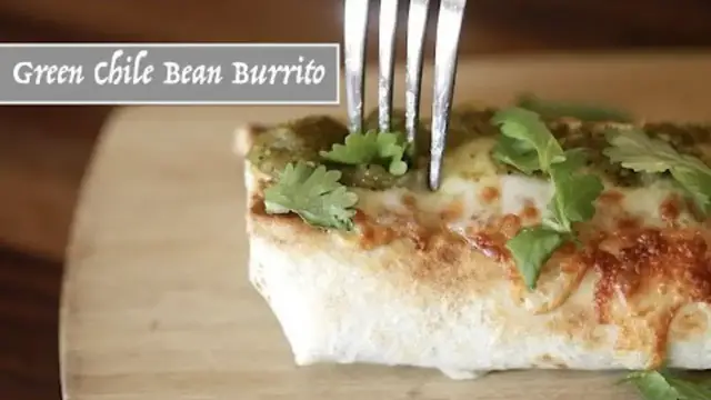 'Video thumbnail for Green Chile Bean Burrito'