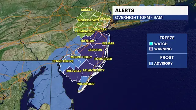 Video thumbnail for Widespread frost set to impact NJ Saturday night before sunny, warmer Sunday