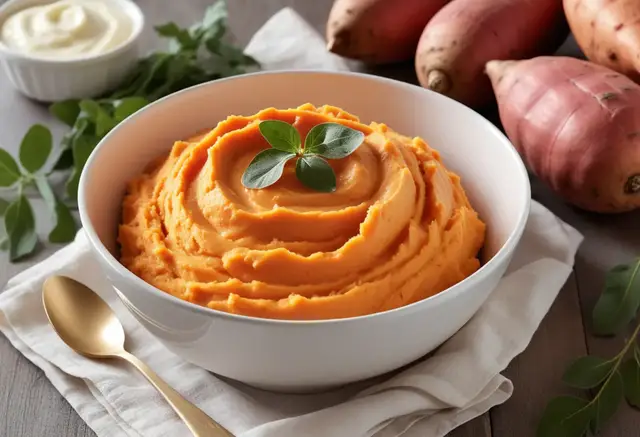 Video thumbnail for Creamy Mashed Sweet Potatoes
