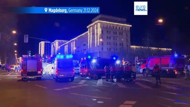 'Video thumbnail for Suspect in deadly Magdeburg Christmas market car ramming attack goes on trial'