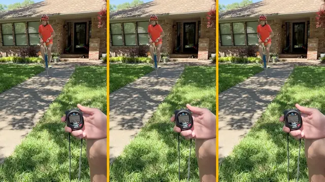 'Video thumbnail for Most pogo stick jumps in one minute - 190 by Cooper Hummel'