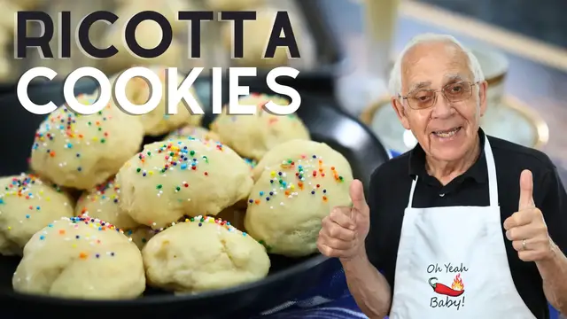 'Video thumbnail for Ricotta Cookies with Lemon Glaze'