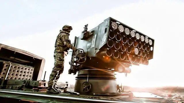 'Video thumbnail for Croatian Army Fires M-92 Vulkan MLRS • Hedgehogs'