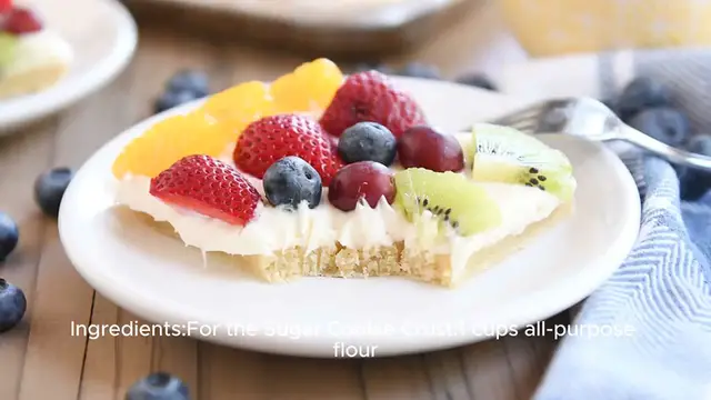 Video thumbnail for Fruit pizza recipe