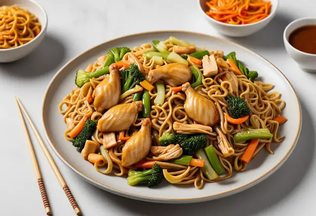 Video thumbnail for Chicken Lo Mein