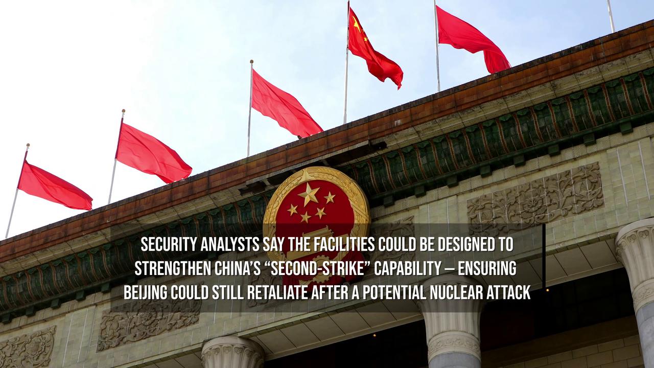 Video thumbnail for China Builds Vast Defensive Network Around Nuclear Missile Silos.